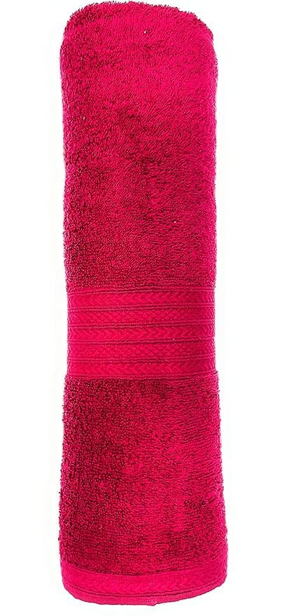 Bombay Dyeing Tulip Premium Cotton Large Size Bath Towel 500 Gsm (Rust Brown)