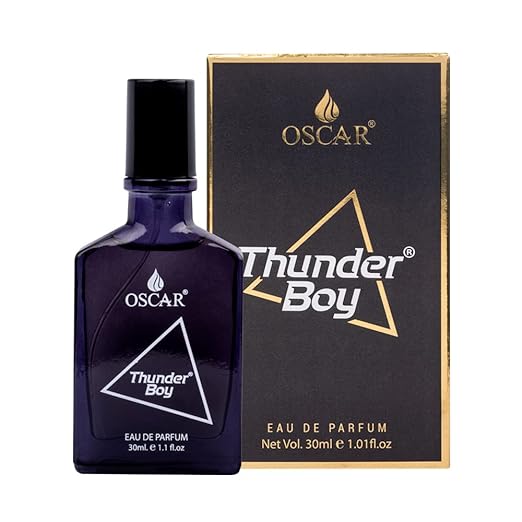 Oscar Thunder Boy Black Long Lasting Perfume For Men | Woody Aromatic Fragrance | Everyday Perfume For Men | 30ml 1 Fl.oz.