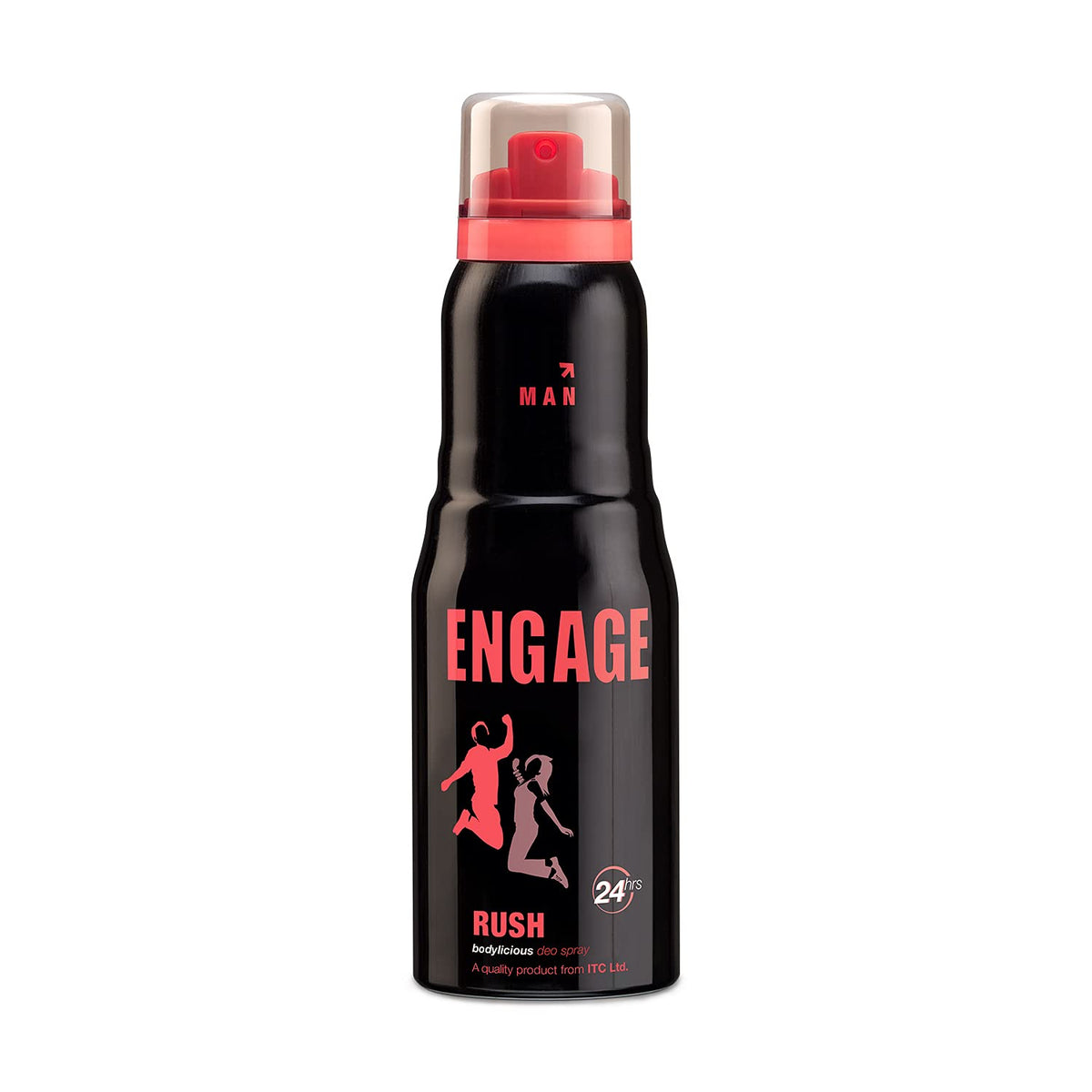 Engage Rush Deodorant For Men | Fruity And Sweet , Skin Friendly Fragrance Body Spray 150ml 5 Fl.oz.