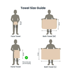 Premium 100% Combed Cotton Hand Towels 400 Gsm | Ultra Soft, Quick Dry & Highly Absorbent, For Home, Gym & Travel Hand Towel (Beige) - Pack Of 2