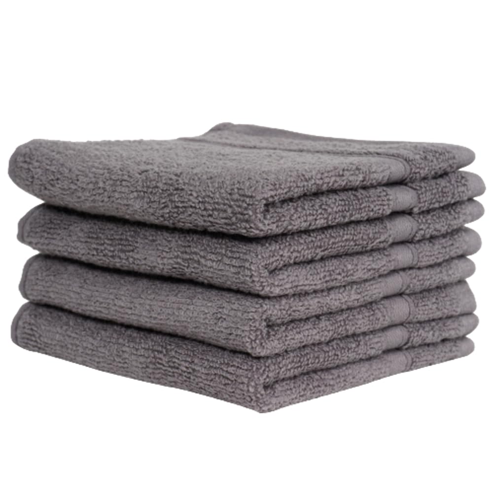 Vc Soft Cotton Hand Towels 600 Gsm (Set Of 4) - Grey