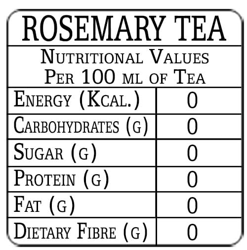 The Tea Trove Organic Rosemary Herbal Tea Bags In Resealable Pouch - 40 Unwrapped Tea Bags | Caffeine Free Tea Bags For Hair Growth, Respiratory Issues & Regulating Stress