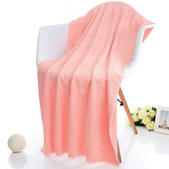 Homecloud Ultra Soft Bath & Face Towel Set 300 Gsm | 3x Softer Than Cotton Towels | Highly Absorbent & Ultra Fast Dry | Set Of 2 (Leopard Pink)