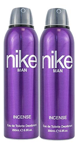 Nike Incense Eau De Toilette Long Lasting Deodorant Spray 400ml 13.5 Fl.oz. Pack Of 2 | Perfect For Use Officewear