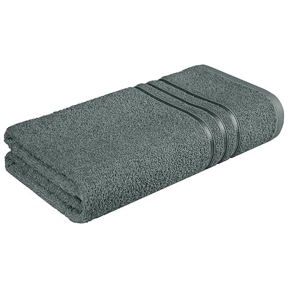Terry'S Soft 100% Cotton Bath Towels 500 Gsm | Large Size Luxury Bath Towel Soft & Absorbent Bath Towel For Men & Women (Grey)