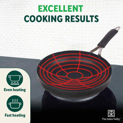 Pre-Seasoned Black Iron Fry Pan With Bakelite Handle - Medium, 24.7 Cm, 9.7 Inch, 1.5 Ltr, 0.9 Kg | Induction Friendly, Pre-Seasoned Fry Pan, 100% Pure & Toxin-Free, No Chemical Coating