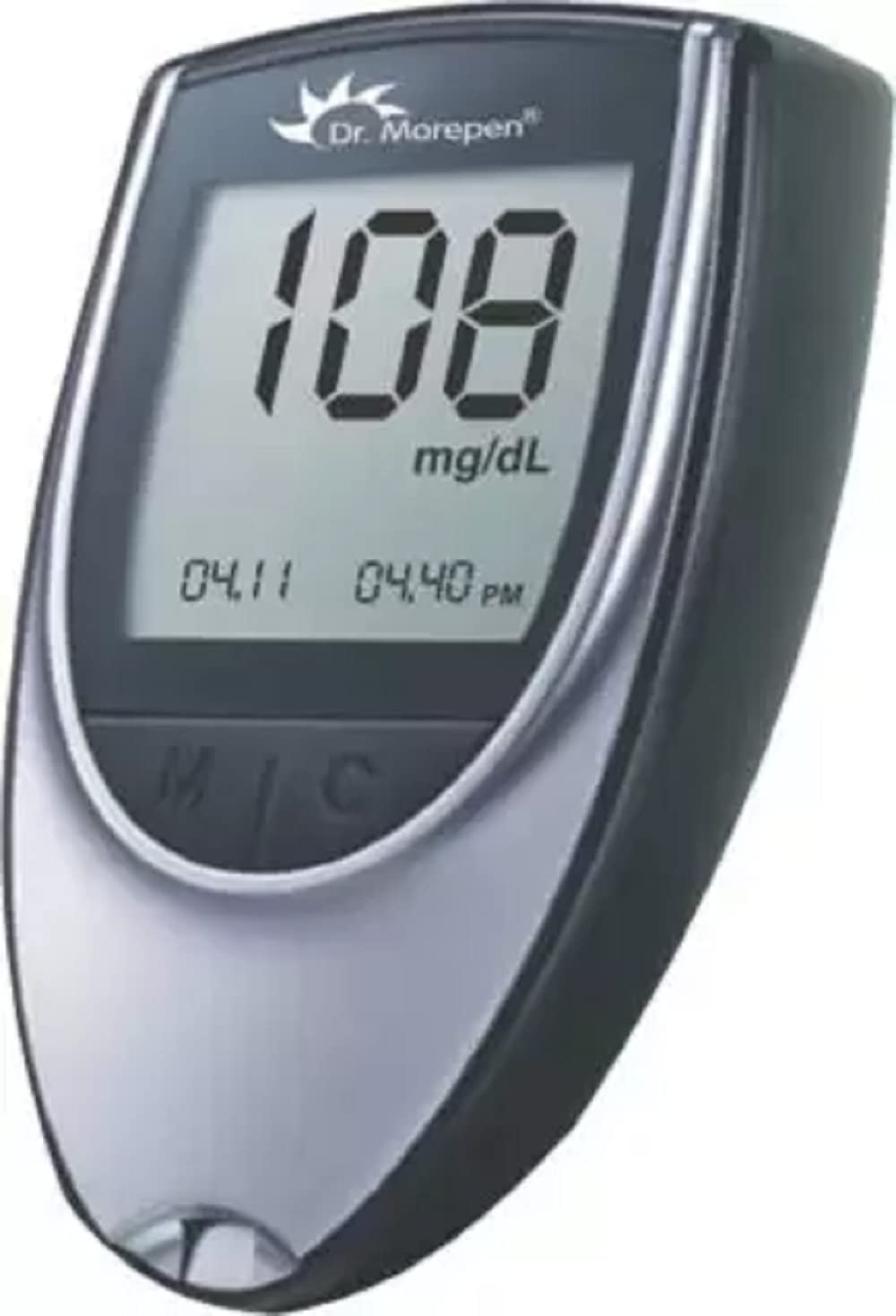 Dr. Morepen Blood Glucose Glucometer (Black & Grey)