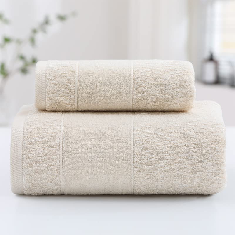 Spread Spain Cotton Large Bath Towel 550 Gsm | Ultra Soft Super Absorbent & Antibacterial Bath Towel (Light Brown)