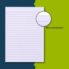 Patti Bound, Writing Pad, Single Line, 80 Pages, High-Quality Paper For Smooth Writing, 12Pcs