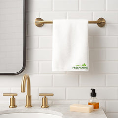 Freshshine Face Towel 750 Gsm | Super Soft Quick Dry Microfiber Face Towel (White) - Set Of 5