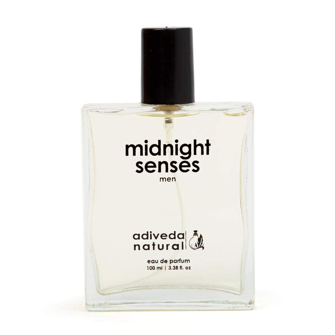 Adiveda Natural Midnight Senses Eau De Parfum | White Arabian Oudh Perfume For Men 100ml 3.4 Fl.oz.