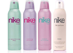 Nike A Sparkling, Loving Floral, Sweet Blossom & The Perfume Edt Deodorant 800ml 27.0 Fl.oz. Pack Of 4 | Perfect Gift Set For Women