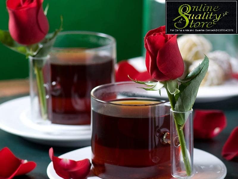 Online Quality Store Rose Flower Tea - 100gm, 3.5 Ounce | Pure Persian Rose Petals - Use For Iced Tea, Cocktails | Organic Pure Dried Leaves Herbal Tea - Caffeine Free