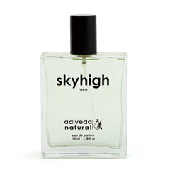 Adiveda Natural Skyhigh Eau De Parfum | Fresh Aqua Oceanic Perfume For Men 100ml 3.38 Fl.oz.