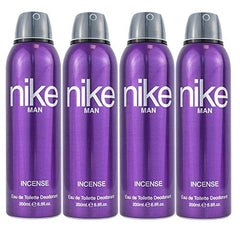 Nike Incense Eau De Toilette Deodorant Spray 800ml 27.0 Fl.oz. Pack Of 4 | Perfect Aniverssary Gift For Husband