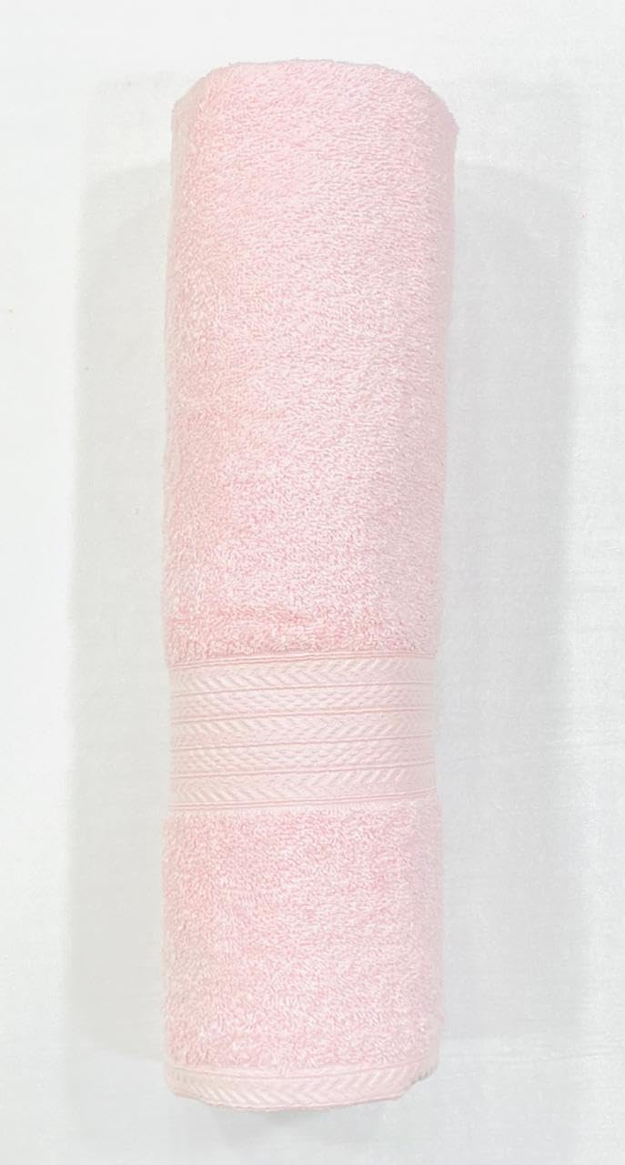 Bombay Dyeing Tulip Premium Cotton Large Size Bath Towel 500 Gsm (Peach)