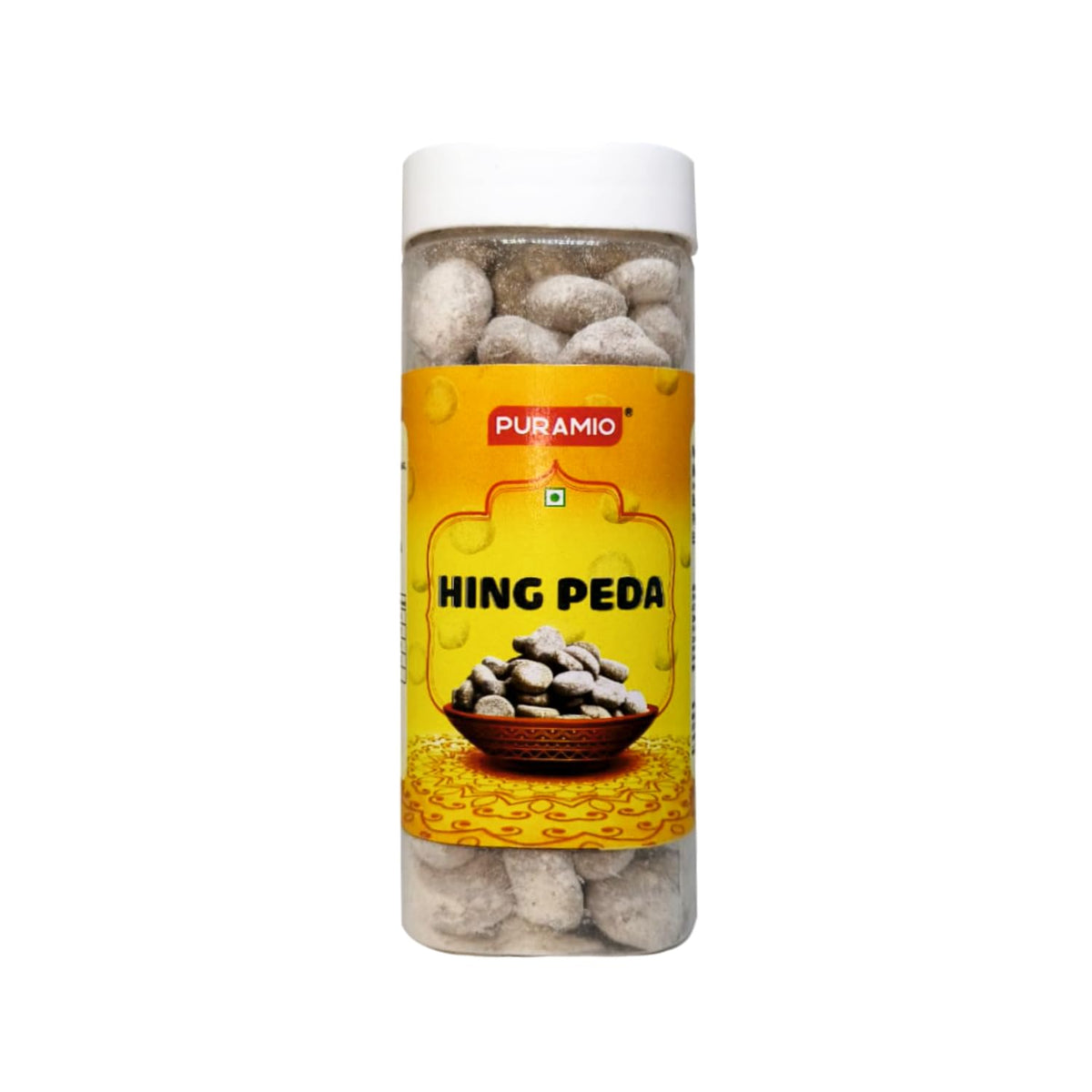 Puramio Hing Peda 220gm, | Good For Digestion After Meal Mouth Freshner | Jar Pack