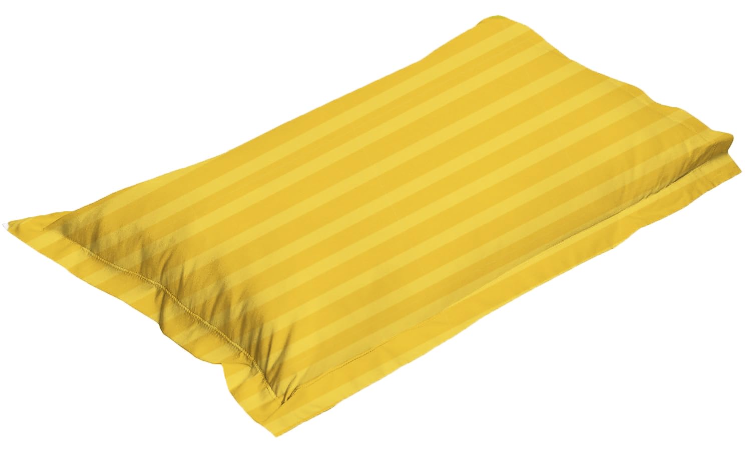 1 Single Bedsheet With 1 Pillow Cover - 60 X 90 Inches, Yellow | Durable & Long-Lasting | Naturally Soft, Breathable, & Skin-Friendly