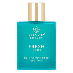 Bella Vita Luxury Fresh Unisex Eau De Toilette 100ml 3.4 Fl.oz. Long Lasting | For Men & Women