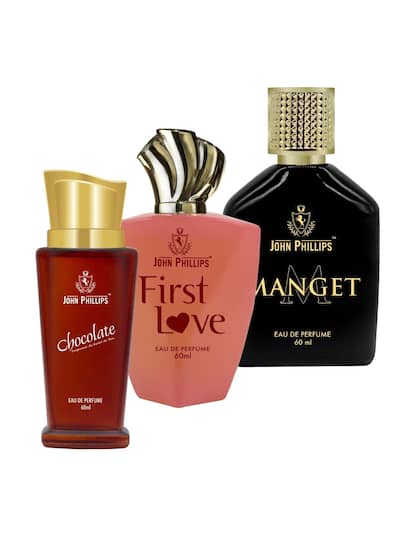 John Phillips Chocolate + First Love + Manget Eau De Parfum 60ml 2 Fl.oz. Each Pack Of 3 For Unisex