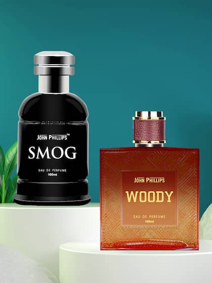 John Phillips Smog & Woody Eau De Parfume 100ml 3.4 Fl.oz. Each Pack Of 2 Long Lasting Unique Fragrance For Men