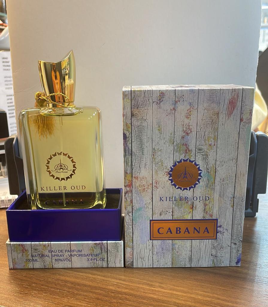 Killer Oud Cabana Eau De Parfum 100ml 3.4 Fl.oz. Unisex Luxury Fragrance | Long Lasting | Party Wear