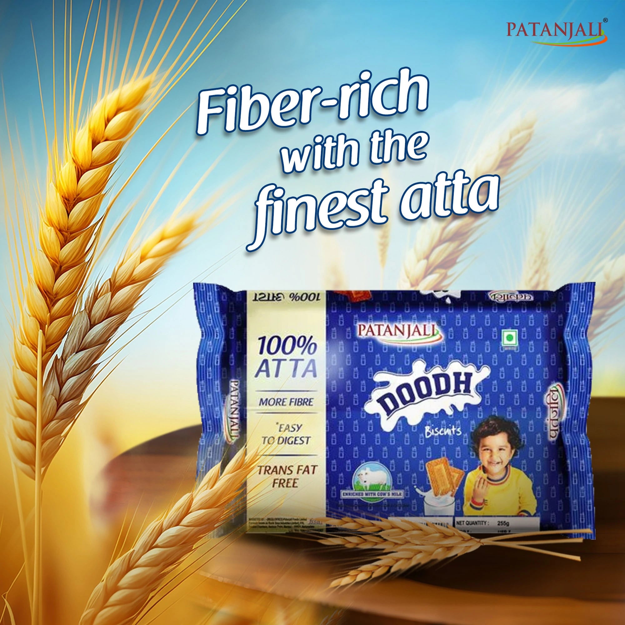 Patanjali Doodh Biscuits 255gm