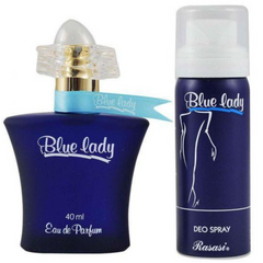 Rasasi Blue Lady Eau De Parfum 1.3 Fl.oz. + 1.6 fl.oz. With Free Deo Spray | Women Fragrance