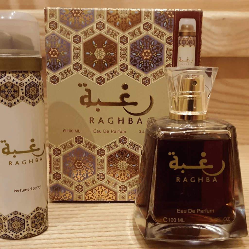 Lattafa Raghba Eau De Parfum 3.4 Fl.oz. + Perfumed Deodorant Inside | Unisex Fragrance