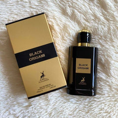 BLACK ORIGAMI BY MAISON ALHAMBRA EAU DE PARFUM FOR UNISEX 100ML 3.4 FL.OZ.