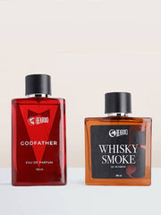 Beardo God Father & Whisky Smoke Men Eau De Parfum 200ml 6.7 Fl.oz. | Perfect Gift Set For Aniverssary