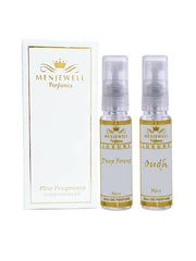 Menjewell Deep Forest + Oudh Eau De Perfume Gift Set For Men 10ml 0.3 Fl.oz. Each Pack Of 2 | Pocket Perfume Gift Set For Husband