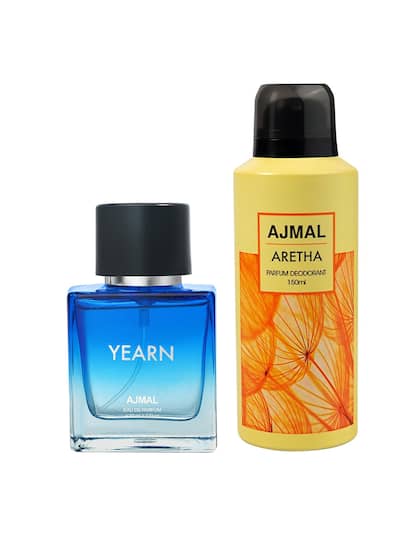 Ajmal Yearn Eau De Parfum 50ml 1.6 Fl.oz. & Aretha Deodorant 150ml 5 Fl.oz. Party Wear Gift For Men And Women Combo Of 2