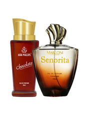 John Phillips Chocolate 60ml 2 Fl.oz. & Marconi Senorita 100ml 3.4 Fl.oz. Long Lasting Eau De Parfum For Women