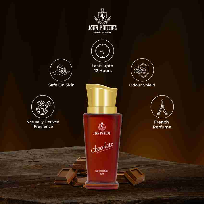 John Phillips Chocolate + First Love + Tomm Sportz  Eau De Parfum 60ml 2 Fl.oz. Each Pack Of 3 For Men & Women