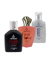 John Phillips Dark Code + First Love +london In Style 60ml 2 Fl.oz. Each Pack Of 3 For Men & Women