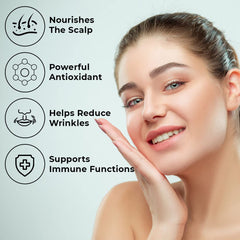Andme Vitamin E Capsules, Skin Glow Supplements 10 Mg For Glowing Skin & Hair, Reduces Wrinkles , Face Brightening Skin Supplement For Women | 60 Tablets , 100gm 0.2lbs