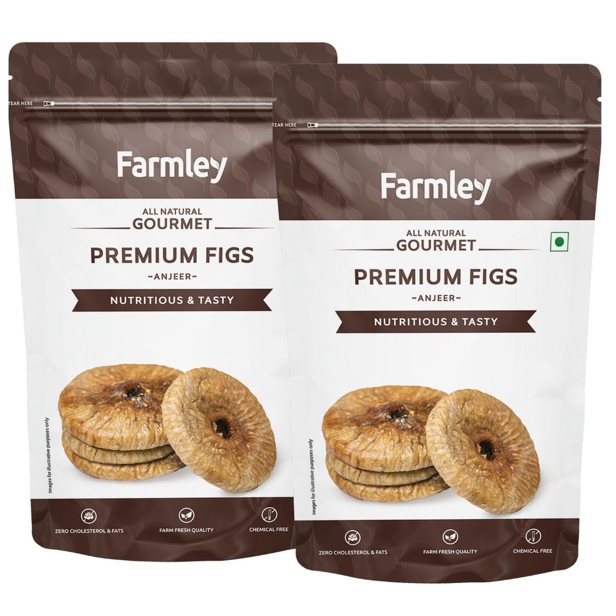Premium Figs Anjeer Dry Fruit By Farmley 200gm, | Anjeer, Figs, Dry Figs, Afghani Anjeer, Rich Source Of Vitamins Dietary Fiber | 7.0 Ounce | Pack Of 2
