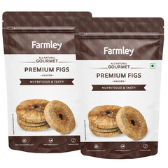 Premium Figs Anjeer Dry Fruit By Farmley 200gm, | Anjeer, Figs, Dry Figs, Afghani Anjeer, Rich Source Of Vitamins Dietary Fiber | 7.0 Ounce | Pack Of 2