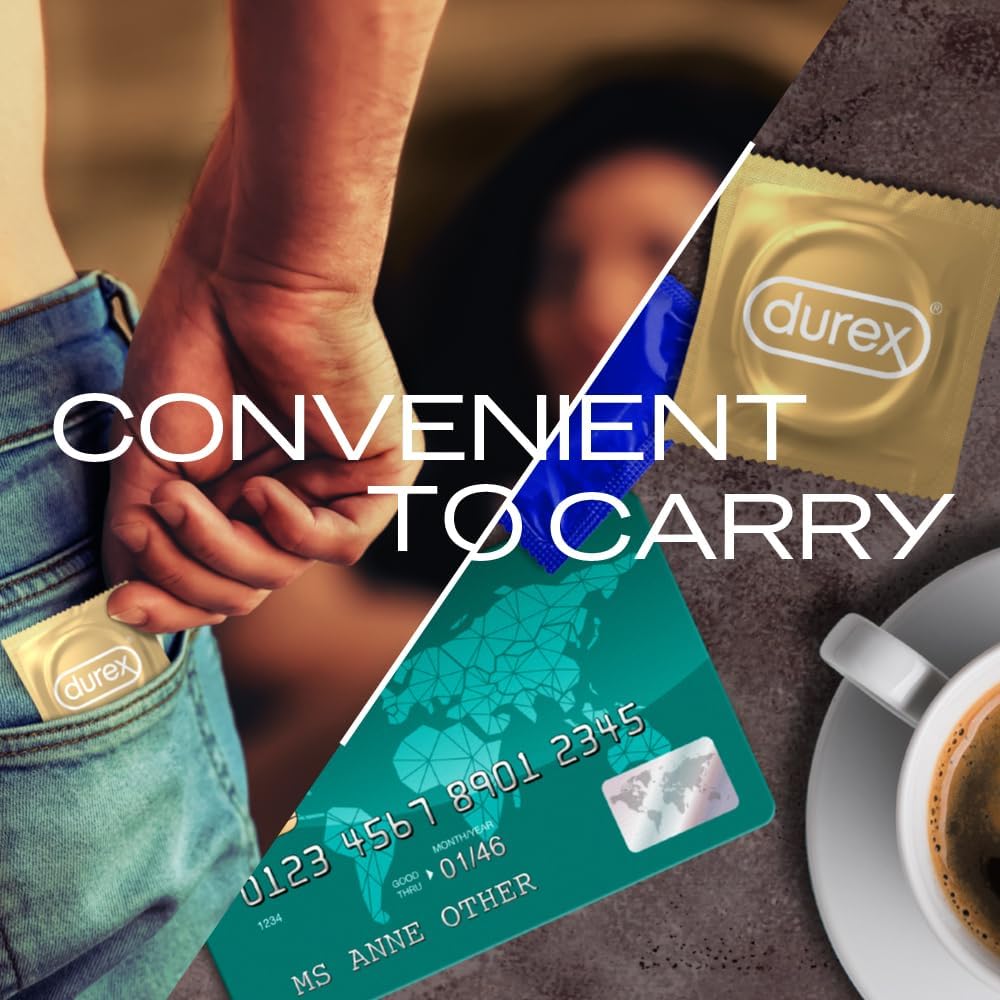 Durex Real Feel Condoms For Men | Latex Free 10 Count Pack Of 3