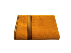 Space Fly Cotton Luxury Large Size Bath Towel 500 Gsm (Yellow)