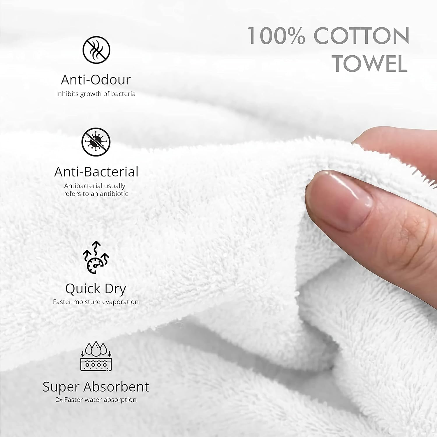 Divine Overseas Cotton Terry Face Towels 1600 Gsm | Soft & High Absorbent (Red) - Pack Of 12