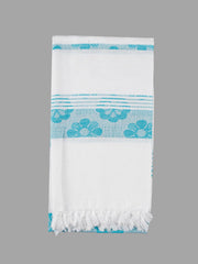 Ramraj 100% Cotton Soft Feel Flower Design Bath Towel 1200 Gsm (Multicolor)- Pack Of 4