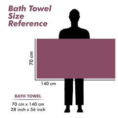 Urbanleaf Microfiber Large Bath Towel 320 Gsm | Quick Dry Super Absorbent Bath Towel For Men & Women (Purple)