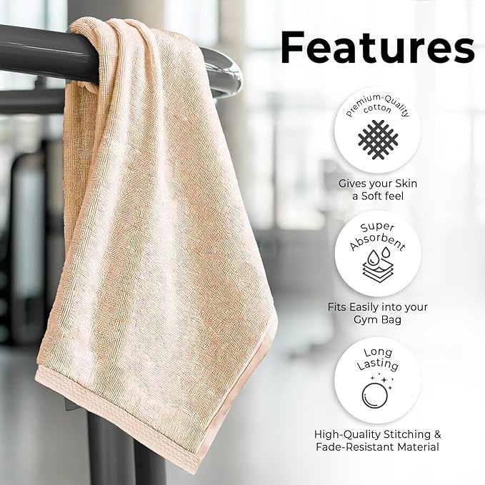 Avni Home 100% Cotton Hand Towel 300 Gsm | Ultra Soft, Absorbent, Quick Dry Towels For Facewash, Gym, Sports, Travel | Quick-Dry Fitness Towels - Pack Of 3 (Sand Grey)