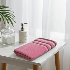 Liberty Towels Zero Twist Cotton Bath Towel 450 Gsm | Ultra Soft, Everyday Luxury Bath Towel (Baby Pink)