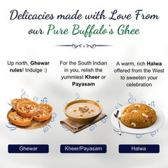 Organic Buffalo Desi Ghee By Geeta Swachh | Natural & Healthy Curd-Churned Desi Ghee Ideal For Cooking | (1 Litre) 33.8 Ounce | Jar Pack