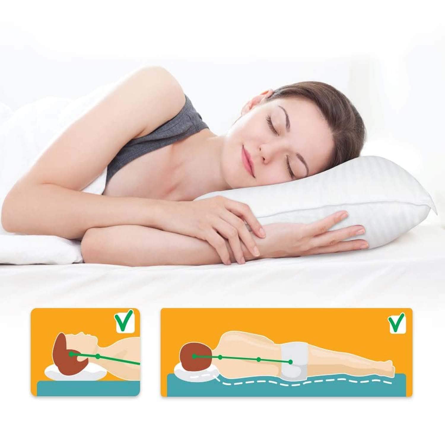 Square Pillow, Hotel Quality Premium Fiber Soft Cushion Filler, White, 18 X 18 Inches | Microfiber Pillow, Hypoallergenic, Soft Cushion, Throw Pillow - Set Of 2