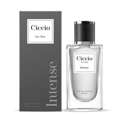 Ciccio Blue + Intense Eau De Parfum For Men 100ml 3.4 Fl.oz. Each Pack Of 2 | Long Lasting Luxury Fragrance