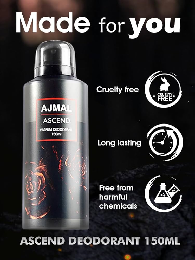 Ajmal Aretha Eau De Parfum 50ml 1.6 Fl.oz. & Ascend Deodorant 150ml 5 Fl.oz. | Office Wear Gift For Man And Women